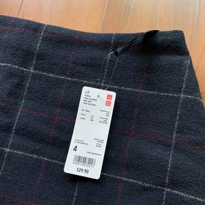 UNIQLO High-Waisted Wool Blended Mini Skirt (NWT)